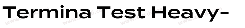Termina Test Heavy字体转换